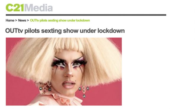 OUTtv pilots sexting show under lockdown