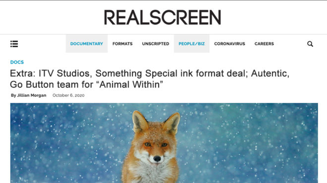 Autentic, Go Button team for “Animal Within”