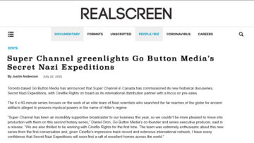 Go Button commissions series at Super Channel, partners with Cineflix Rights