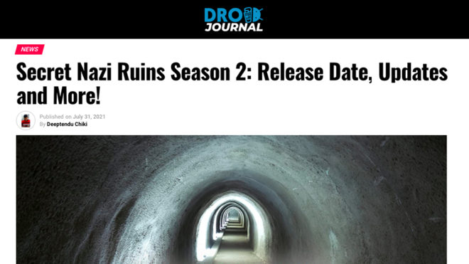 Secret Nazi Ruins Season 2: Release Date, Updates and More!