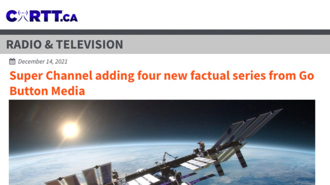 Super Channel adding four new factual series from Go Button Media