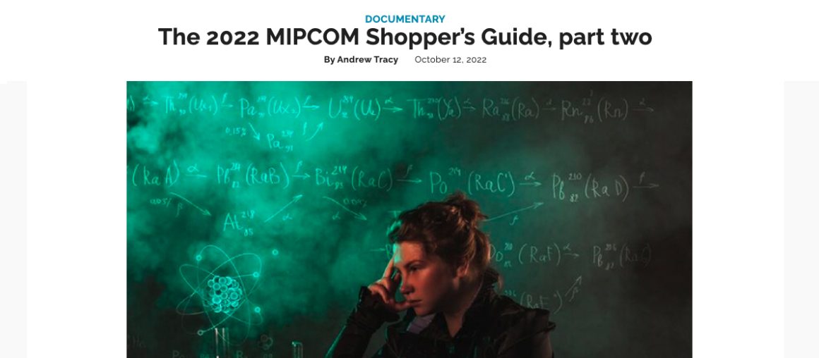 Deadly Science - The 2022 MIPCOM Shopper’s Guide