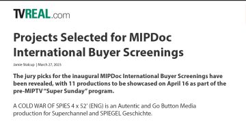 A COLD WAR OF SPIES SELECTED FOR THE MIPDOC INTERNATIONAL BUYERS SCREENINGS